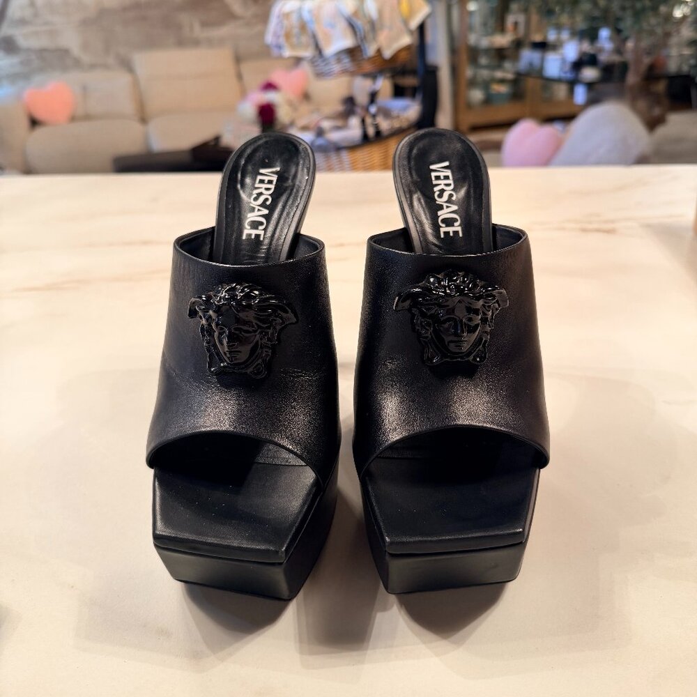 Versace La Medusa Platform Heels